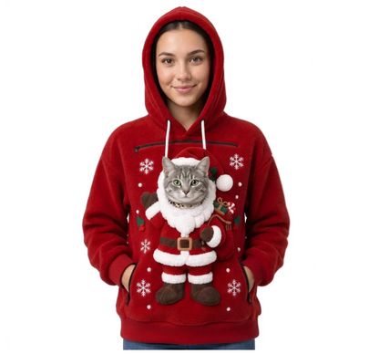 Christmas Pet Holder Hoodie