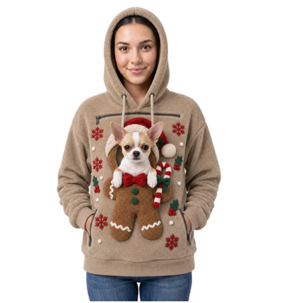 Christmas Pet Holder Hoodie